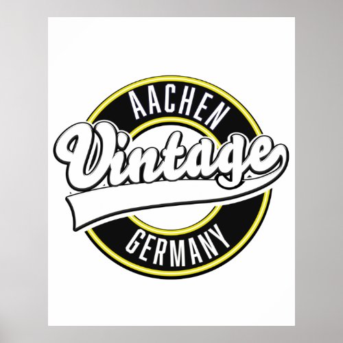 Dortmund vintage style logo poster