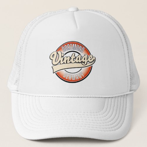 Dortmund vintage style logo trucker hat