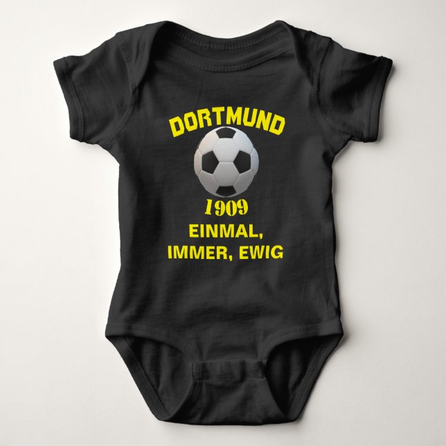 Dortmunder Fan Design Baby Bodysuit (Front)