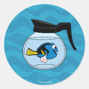 Dory A Fish Out of Water Classic Round Sticker