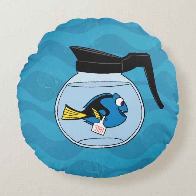 Dory | A Fish Out of Water Round Pillow (Front)