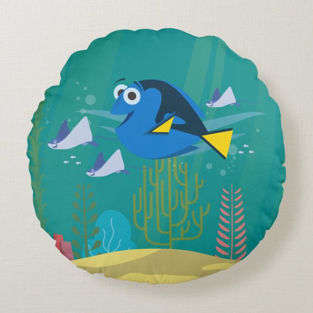 Dory | A Journey Beneath the Sea Round Pillow (Front)