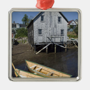 Dory builder,Lunenburg, Nova Scotia, Canada Metal Ornament