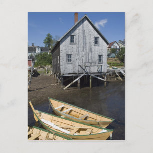 Dory builder,Lunenburg, Nova Scotia, Canada Postcard
