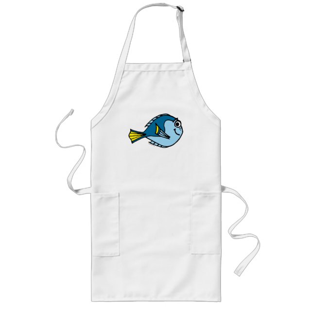 Dory Cartoon Long Apron (Front)