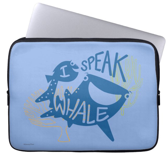 Dory & Destiny | I Speak Whale Laptop Sleeve (Front)