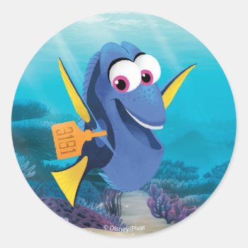 Dory | Finding Who Classic Round Sticker by FindingDory at Zazzle