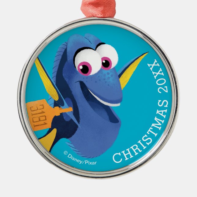 Dory | Finding Who Metal Ornament (Front)