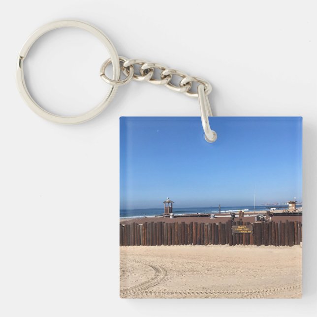 Dory Fishing Fleet, Newport Beach, California Keychain (Front)