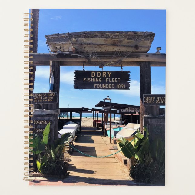 Dory Fishing Fleet, Newport Beach, California Planner (Front)