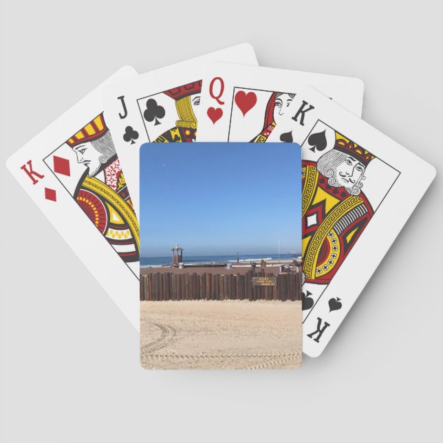 Dory Fishing Fleet, Newport Beach, California Poker Cards (Back)