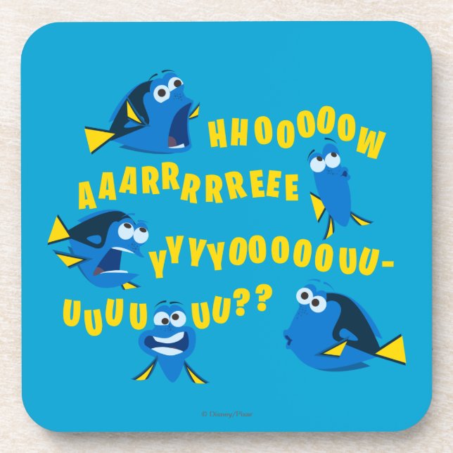 Dory | How Are You? Drink Coaster (Front)