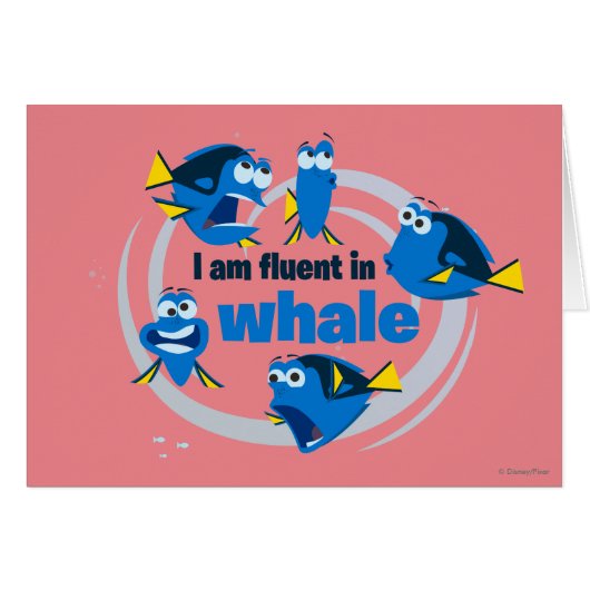 Dory | I am Fluent in Whale Cards (Front Horizontal)