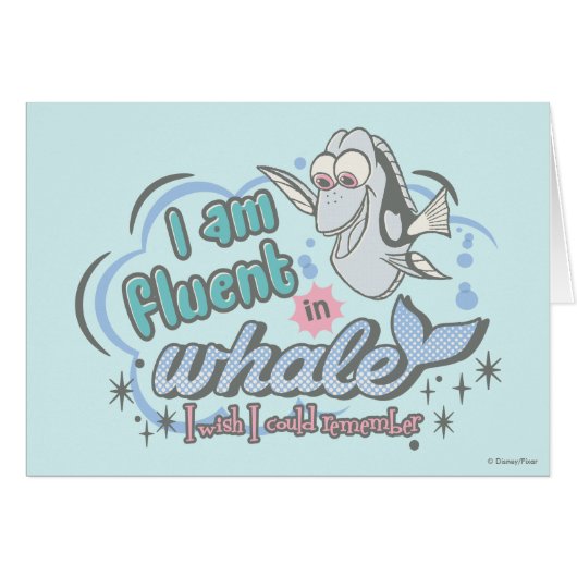 Dory | I am Fluent in Whale Comic Cards (Front Horizontal)