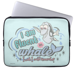 Dory I am Fluent in Whale Comic Laptop Sleeve