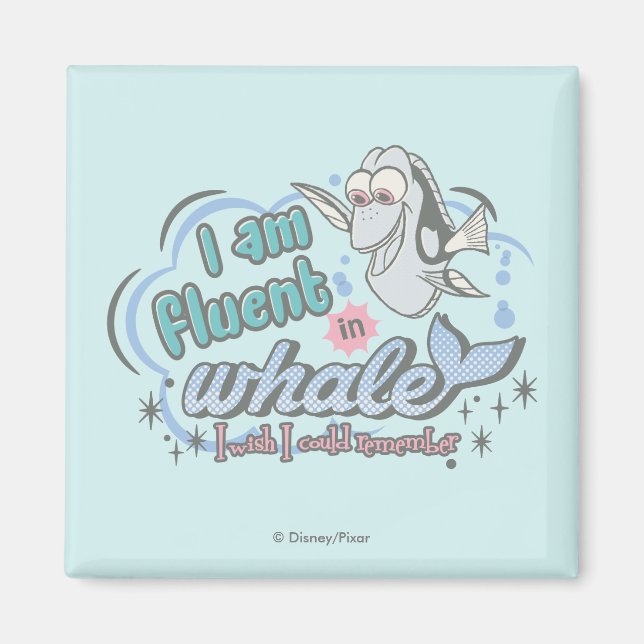 Dory | I am Fluent in Whale Comic Magnet (Front)