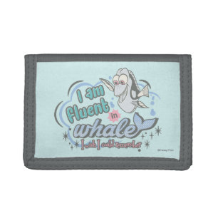 Dory I am Fluent in Whale Comic Tri-fold Wallet