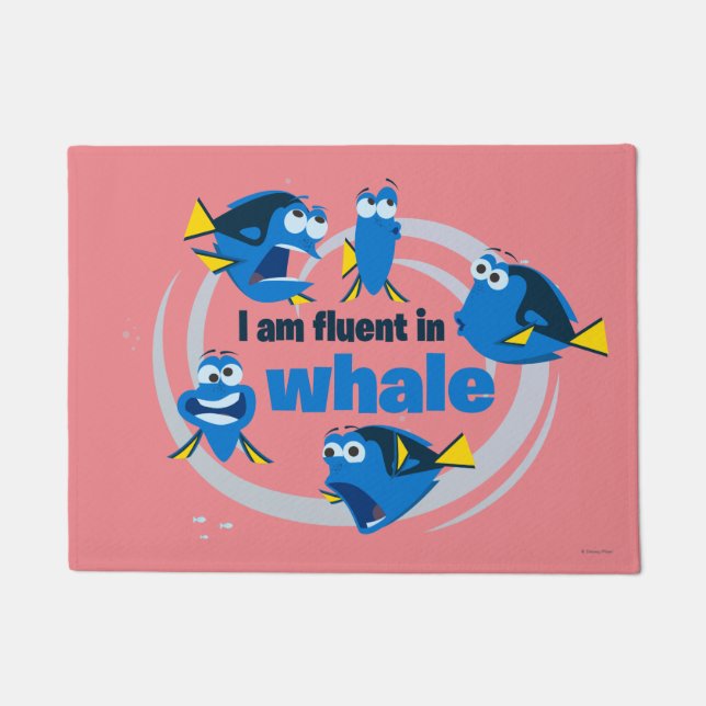 Dory | I am Fluent in Whale Doormat (Front)