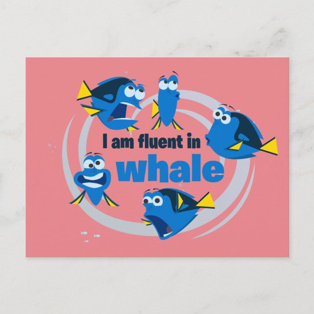 Dory | I am Fluent in Whale Postcard (Front)