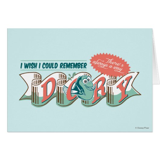Dory | I Wish I Could Remember Cards (Front Horizontal)