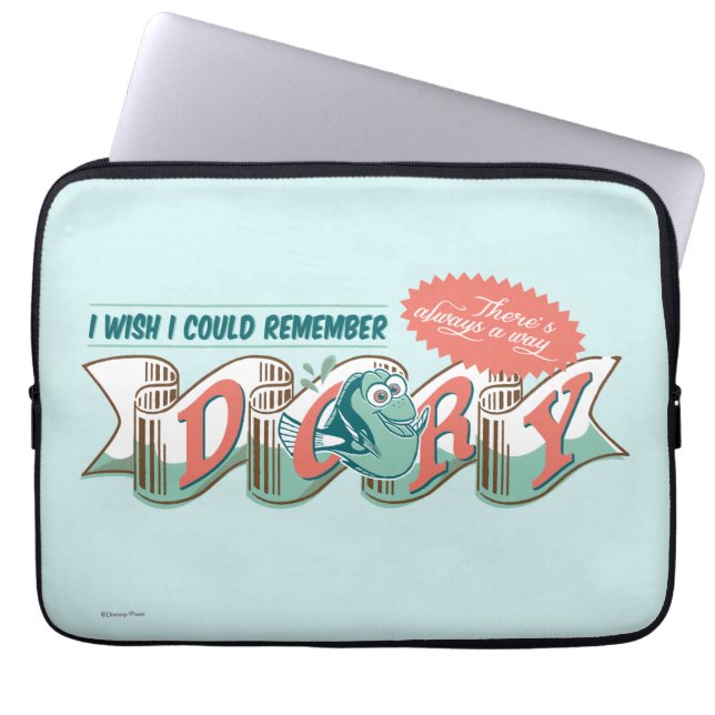 Dory | I Wish I Could Remember Laptop Sleeve (Front)