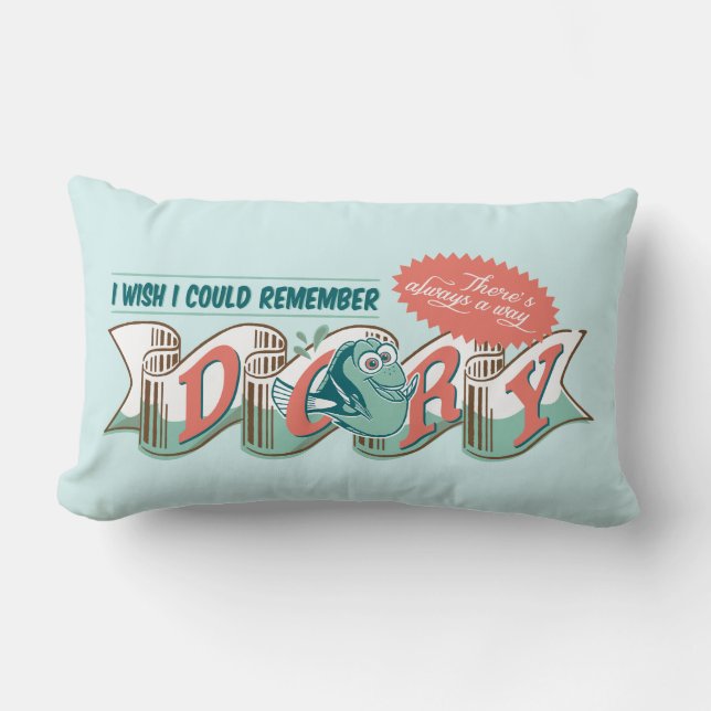 Dory | I Wish I Could Remember Lumbar Pillow (Front)