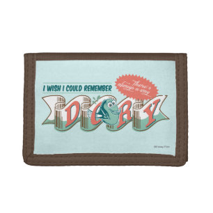 Dory   I Wish I Could Remember Trifold Wallet