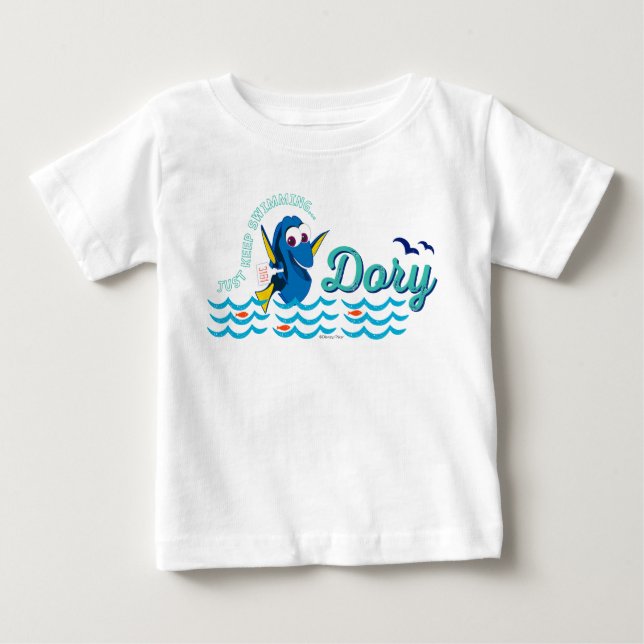 Dory | Just Keep Swimming Baby T-Shirt (Front)