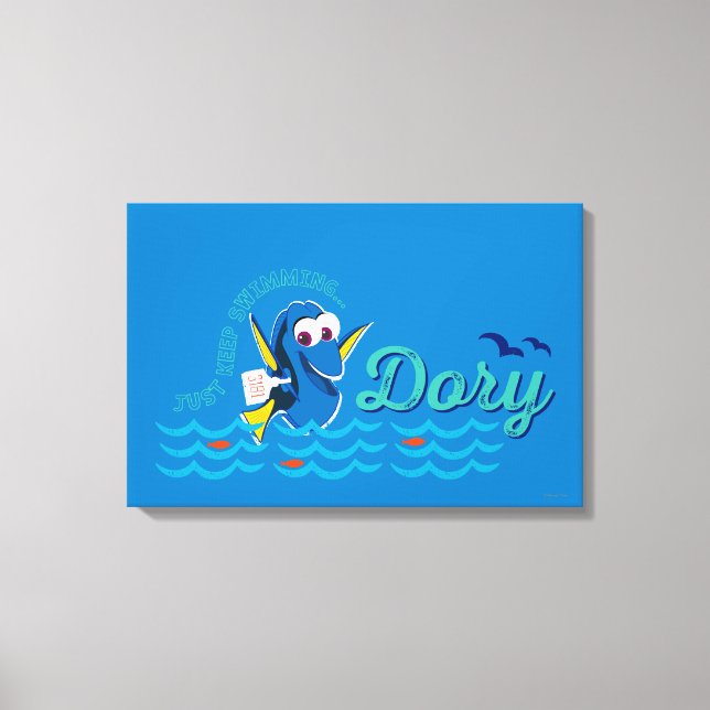 Dory | Just Keep Swimming Canvas Print (Front)