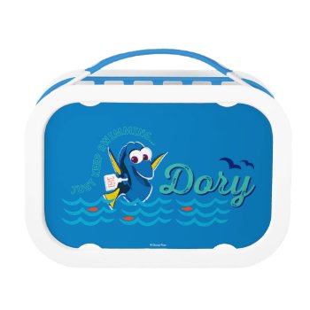 Dory | Just Keep Swimming Lunch Box by FindingDory at Zazzle