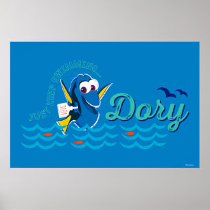 Dory Just Keep Swimming Poster