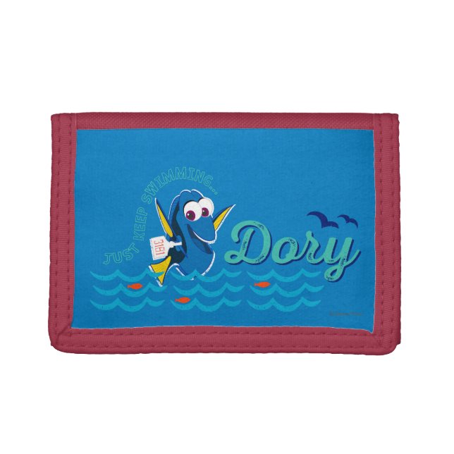 Dory | Just Keep Swimming Tri-fold Wallet (Front)