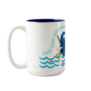 Dory | Just Keep Swimming Two-Tone Coffee Mug