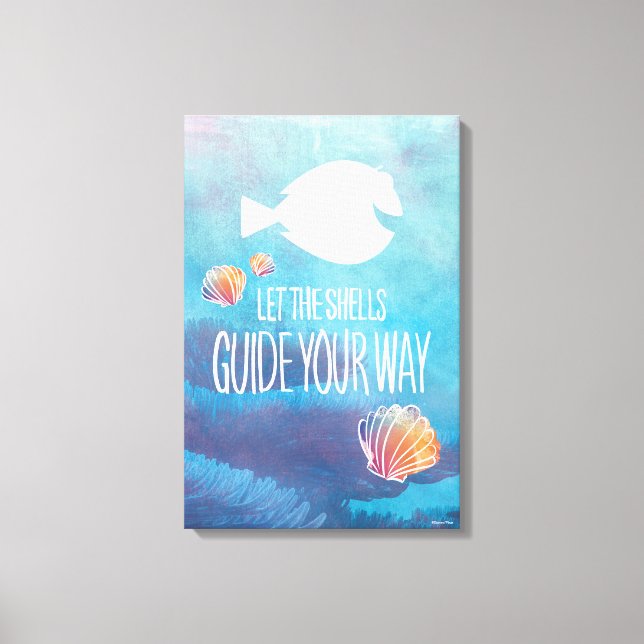 Dory | Let the Shells Guide Your Way Canvas Print (Front)