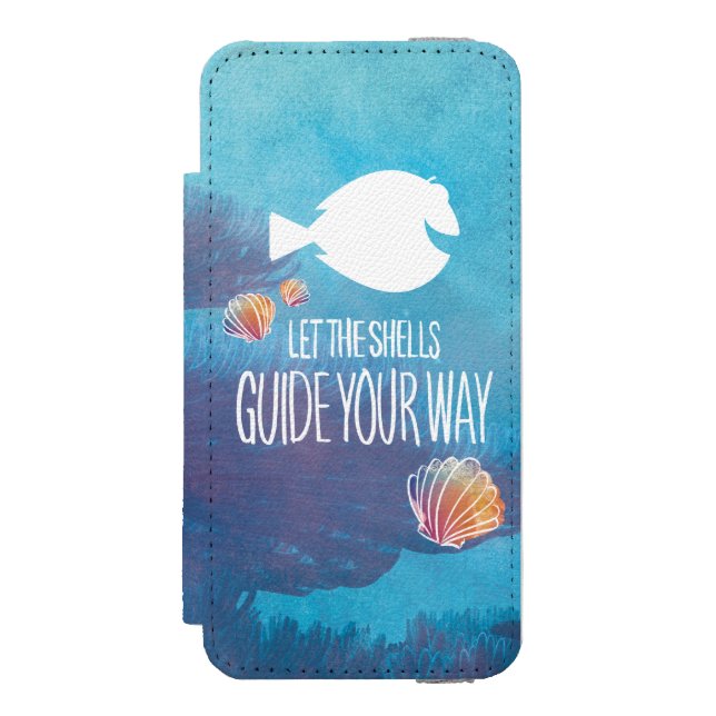 Dory | Let the Shells Guide Your Way Incipio iPhone Wallet Case (Folio Front)