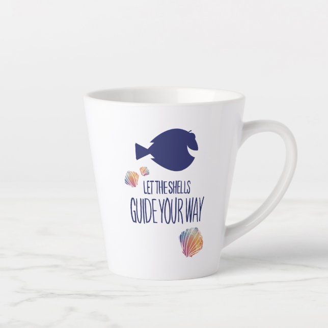 Dory | Let the Shells Guide Your Way Latte Mug (Right)