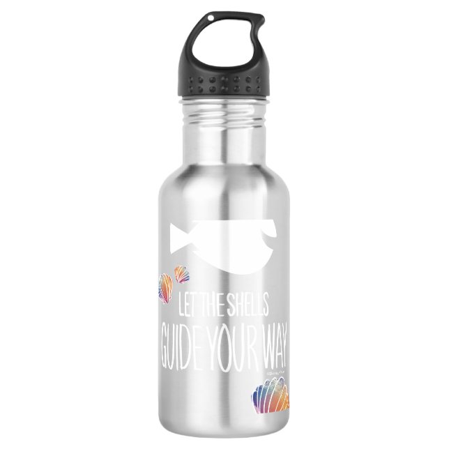 Dory | Let the Shells Guide Your Way Water Bottle (Front)
