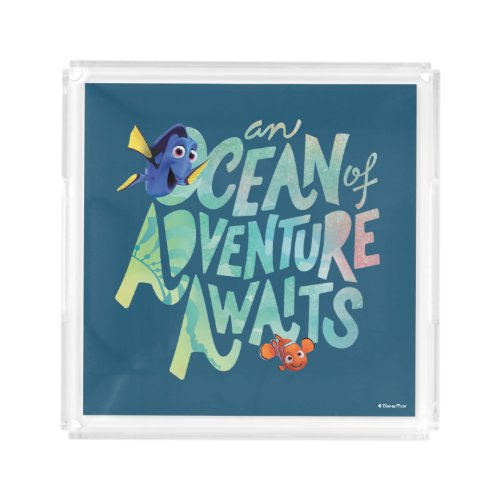 Dory  Nemo  An Ocean of Adventure Awaits Acrylic Tray
