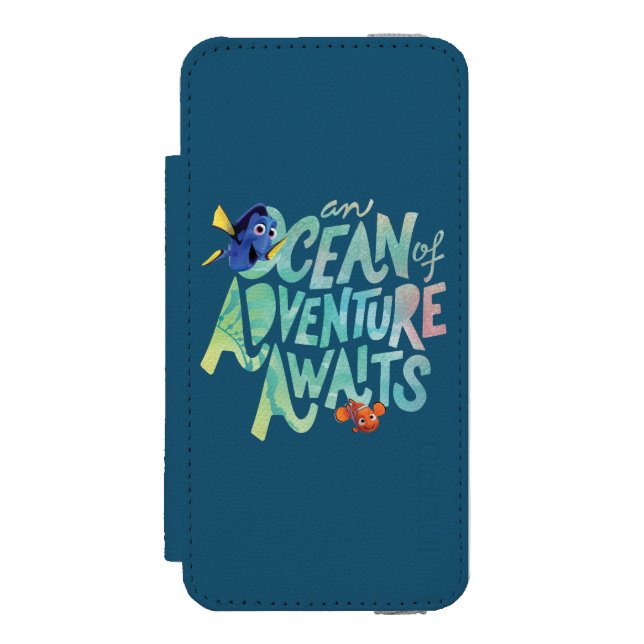 Dory & Nemo | An Ocean of Adventure Awaits Incipio iPhone Wallet Case (Folio Front)
