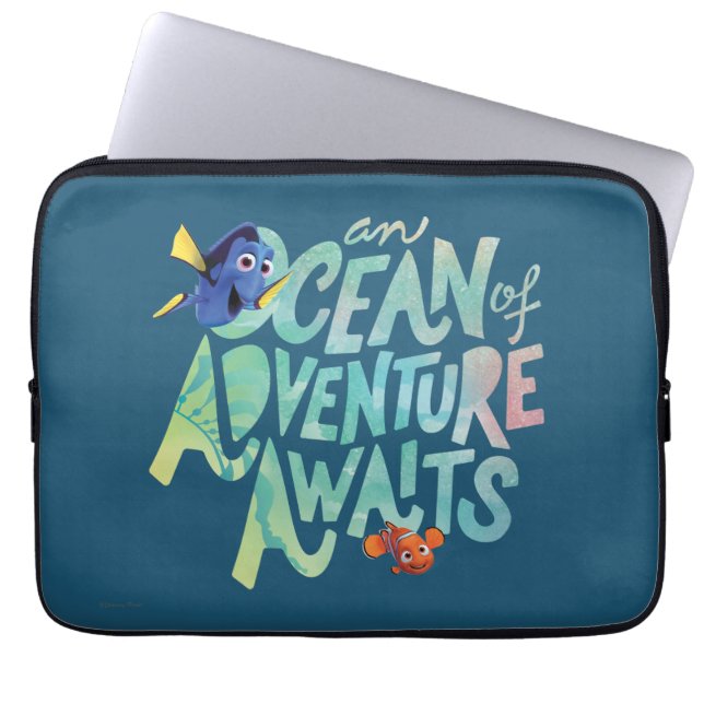 Dory & Nemo | An Ocean of Adventure Awaits Laptop Sleeve (Front)