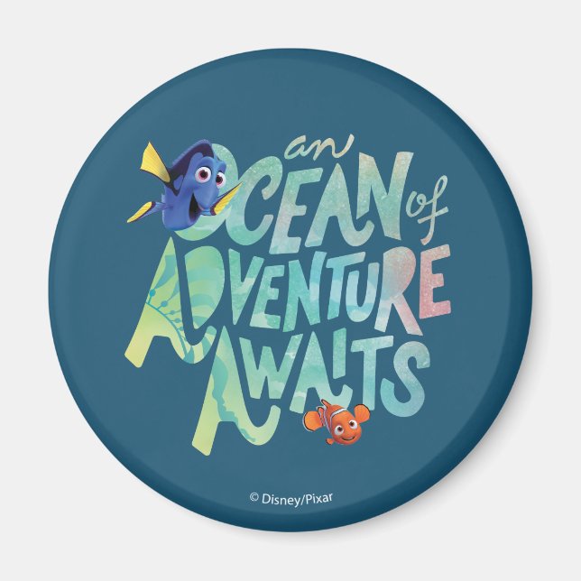 Dory & Nemo | An Ocean of Adventure Awaits Magnet (Front)