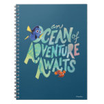 Dory &amp; Nemo | An Ocean Of Adventure Awaits Notebook at Zazzle