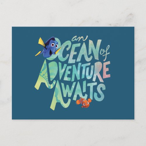 Dory  Nemo  An Ocean of Adventure Awaits Postcard