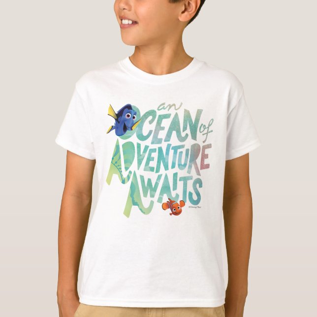 Dory & Nemo | An Ocean of Adventure Awaits T-Shirt (Front)