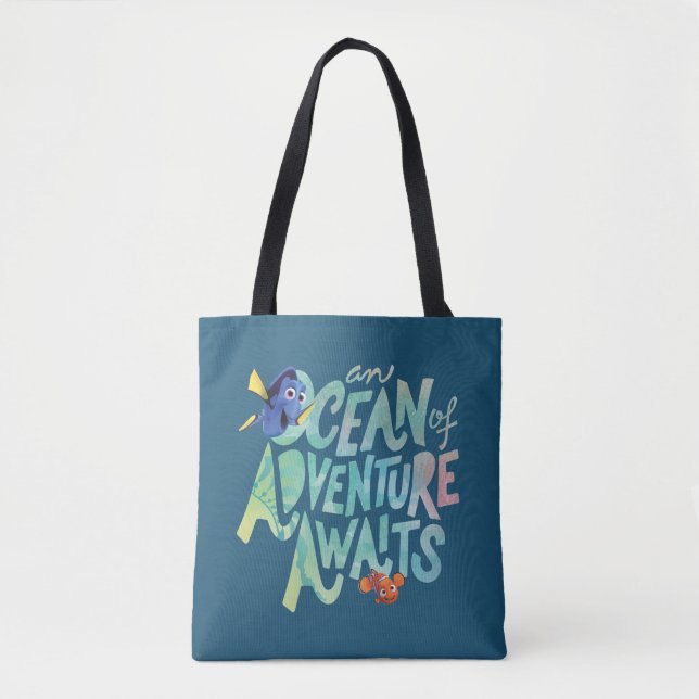 Dory & Nemo | An Ocean of Adventure Awaits Tote Bag (Front)