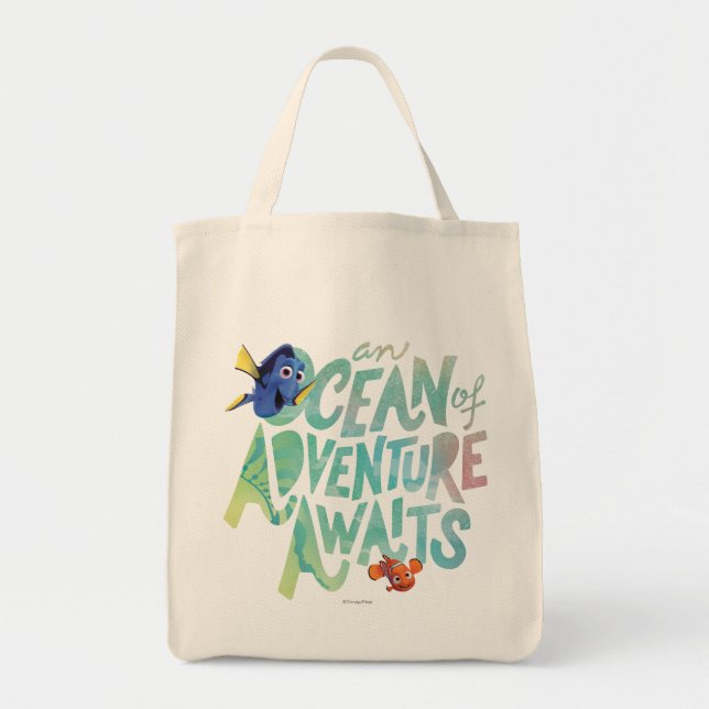 Dory & Nemo | An Ocean of Adventure Awaits Tote Bag (Front)