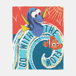 Dory & Nemo | Go with the Flow Fleece Blanket