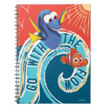 Dory &amp; Nemo | Go With The Flow Notebook at Zazzle