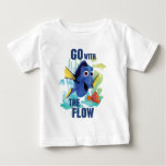 Dory &amp; Nemo | Go With The Flow Watercolor Graphic Baby T-shirt at Zazzle