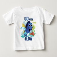 Dory & Nemo | Go with the Flow Watercolor Graphic